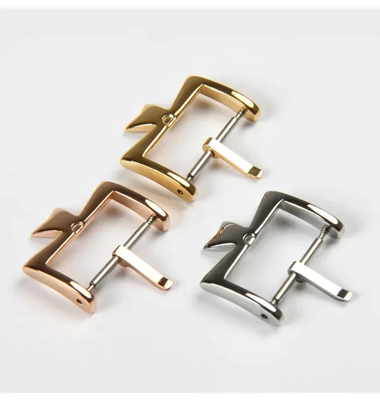 Metal Watch Clasp For Vc Vacheron Watch Strap Buckles Constantin 16mm 18mm Silvery Golden Rose Gold Stainless Steel Pin Clasp image 3