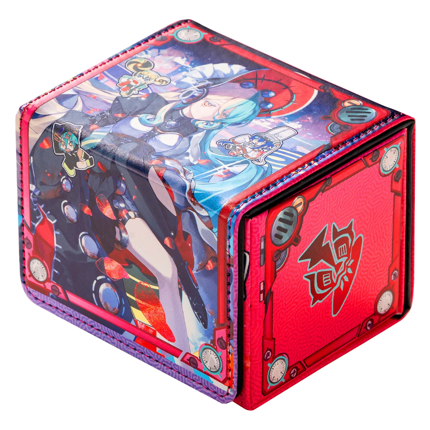 Diy Self Made Yu-Gi-Oh! I:p Maskerena Card Storage Box Ygo Kewl Tune High-End Leather Magnetic Card Box Gift Toy