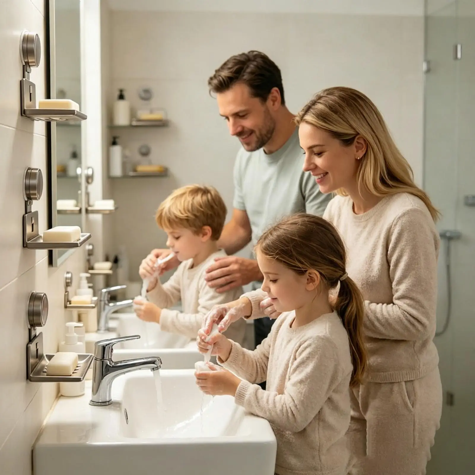 Suction Soap Holder Self Draining Wall Mounted Waterproof Wall Suction Soap Box For Home Bathroom Laundry Room Kitchen Dormitory
