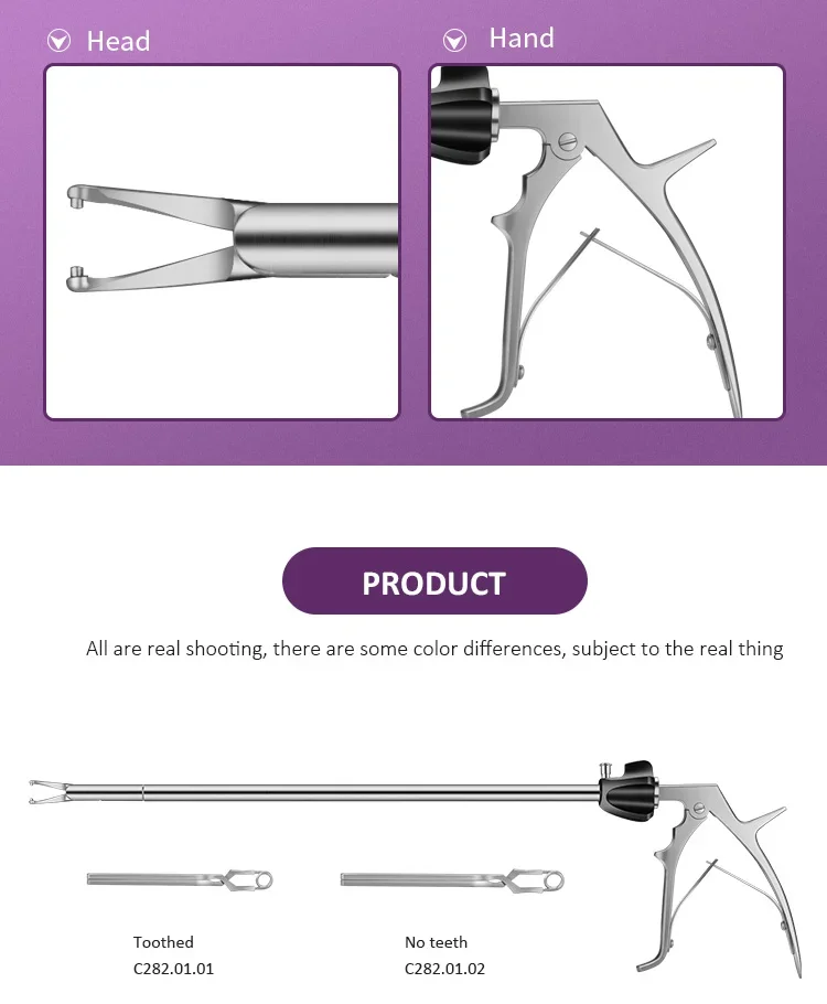 Suode Laparoscopy Bulldog Clip Applicator Applier Reusable Remover Laparoscopic Instruments Surgical Clamp