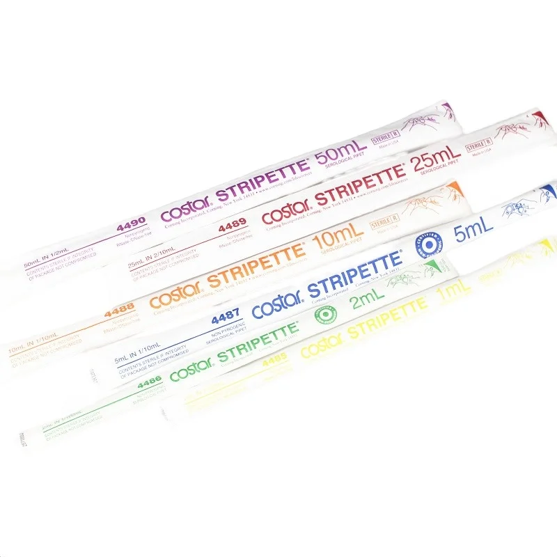 Pipeta de plástico de selección de pipeta graduada de embalaje independiente estéril