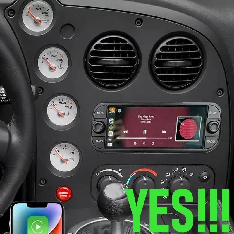 6.8'' 4+64GB For Dodge Viper 2005 2006 Car Radio Android 15 Wireless CarPlay Android Auto GPS BT WiFi Reversing Image