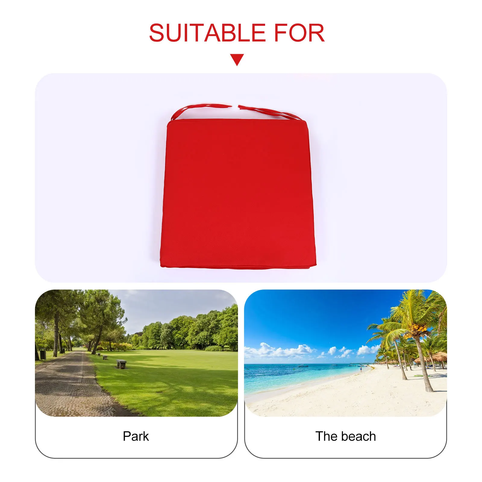 وسادة مقعد كرسي مقاومة للماء قابلة للغسل بتصميم مربع قابل للتنفس لأريكة السيارة والمكتب والمنزل للاستخدام وسادة الجلوس #4