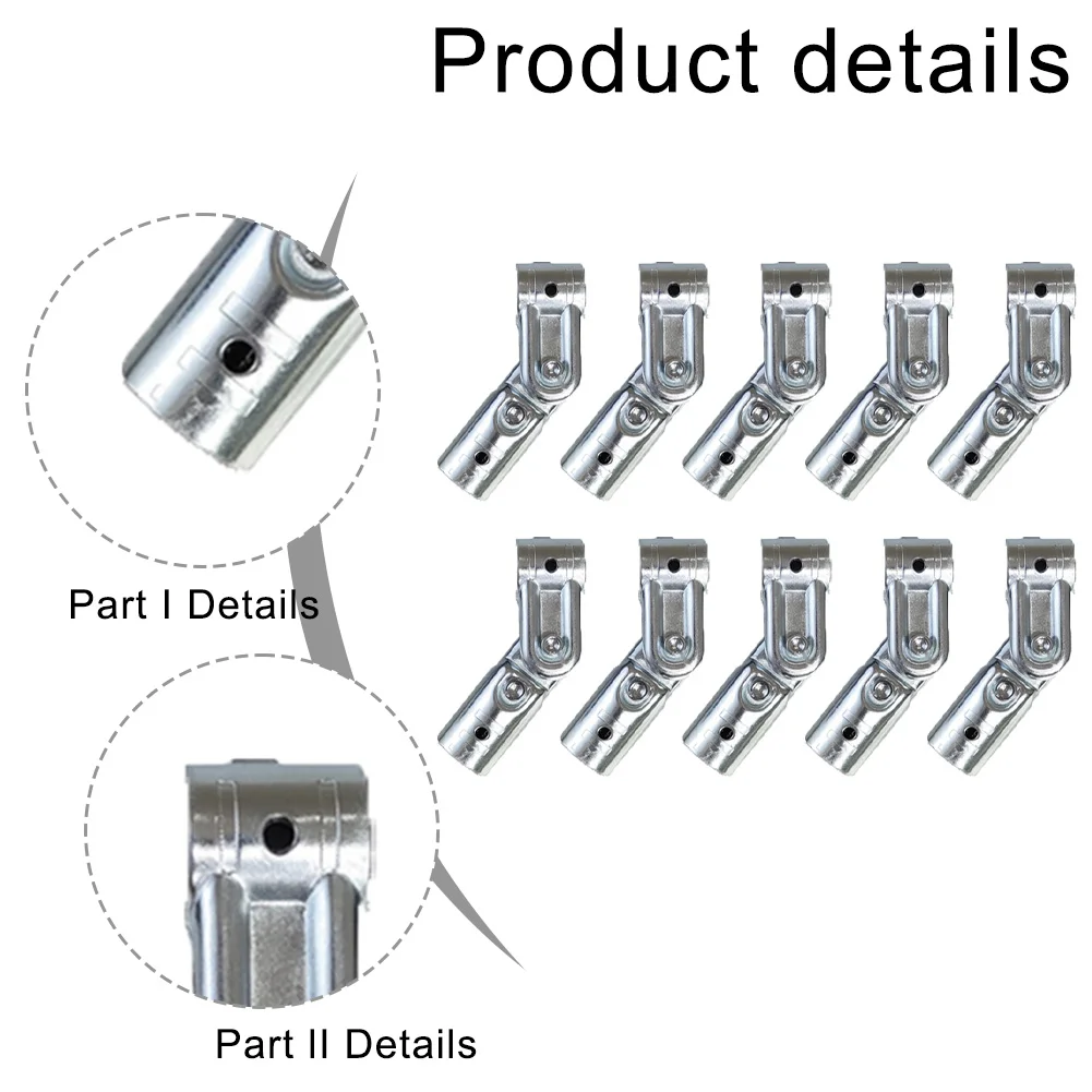 

Регулируемые соединители для труб, около 3*3*3 см, регулируемые угловые соединители, оцинкованная углеродистая сталь