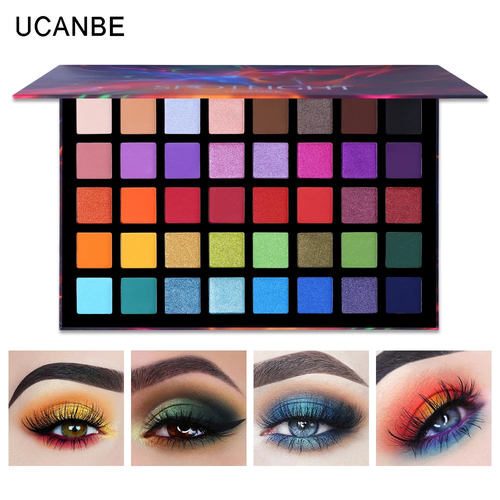 Neuankömmling 72 Farben ultra geheime Palette matte Glitzer Lidschatten-Palette bunte Lidschatten Neon Augen pigmente Make-up-Palette