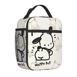 Pochacco modello posteriore isolato borse per il pranzo borsa termica contenitore per pasti ad alta capacità Tote Lunch Box uomo donna spiaggia all'aperto