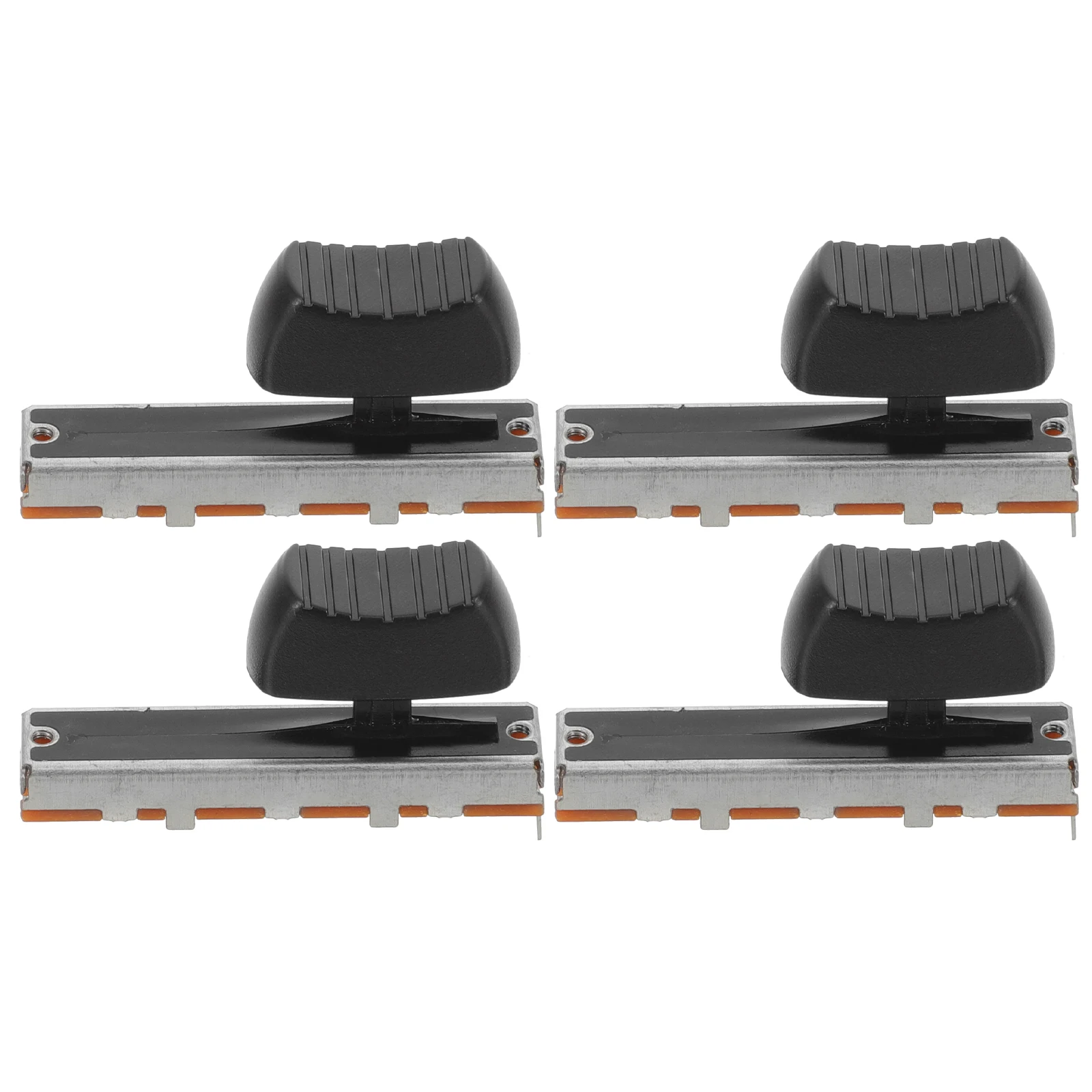 

4 Pcs Potentiometer Switch Slide Linear Stereo Volume Control Audio DJ Tuning Potentiometer Equipment Accessories
