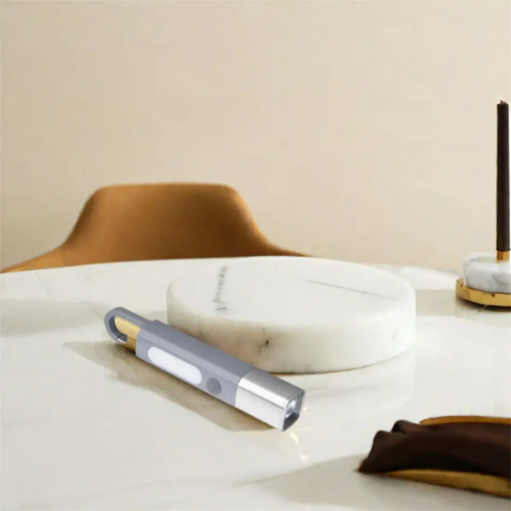 Strong Lighting Portable Flashlight Hanging Design Waterproof Mini Flashlight Rechargeable Telescopic Focus ABS Flashlamp