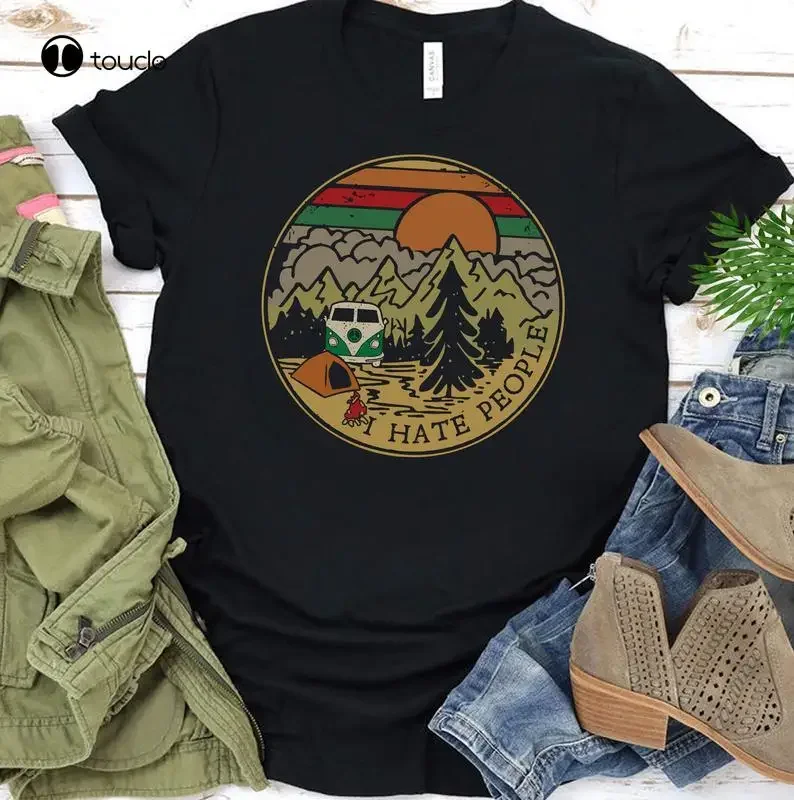 I Hate People Camping Outdoors Gift,Vintage Camping Shirt,Mountain Shirt Tee Shirt unisex