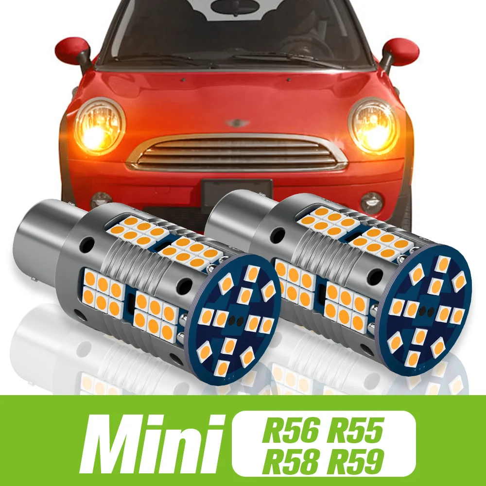 

2pcs For Mini Cooper R56 Clubman R55 R58 Roadster R59 LED Turn Signal Light Turning Lamp 2006 2007 2008 2009 2010 Accessories