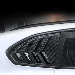 For BMW X1 F48 2016-2022 ABS Carbon Fiber Car Rear Side Window Rear Triangle Window Spoiler Louver Trim Car Accessories