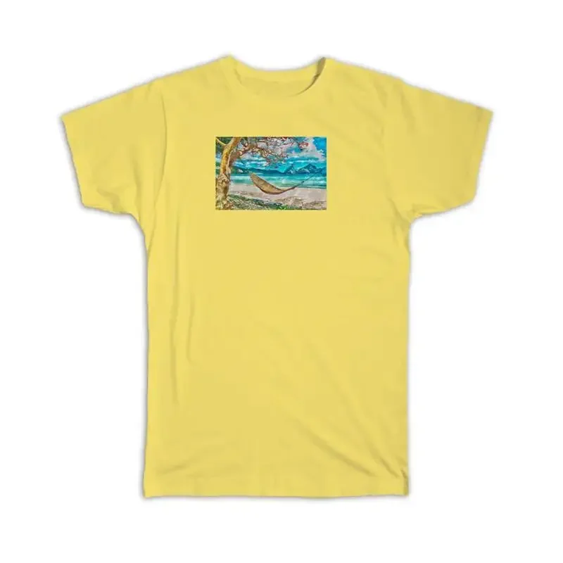 Watercolor Scenary Hammock Beach T shirt