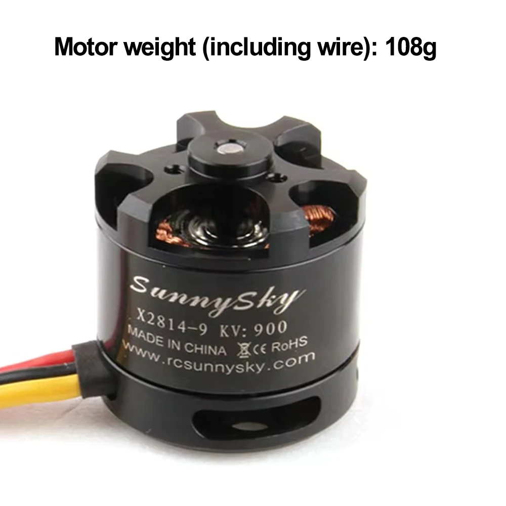 Motor sin Escobillas SunnySky X2814 II Outrunner 900KV 1000KV con Rotor Externo para Aeronaves RC, Quadcopter, Helicóptero