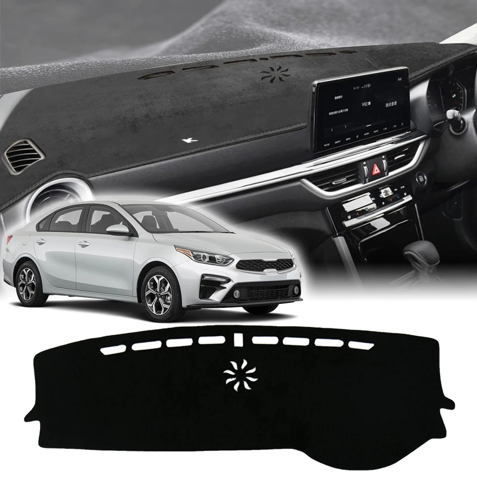 

fit for KIA K3 2019 2020 2021 2022 2023 GT Car Accessories Protective Carpet Dashmat Dashboard Cover Pad DashMat Sunshade