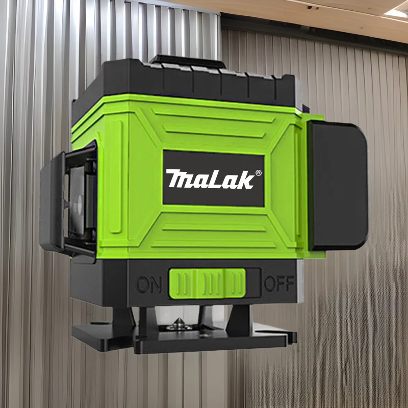 

Прямые продажи с фабрики, 12-проводной уровень зеленого света, высокоточный сильный свет, 16-проводной инфракрасный лазерный уровень от стены в землю