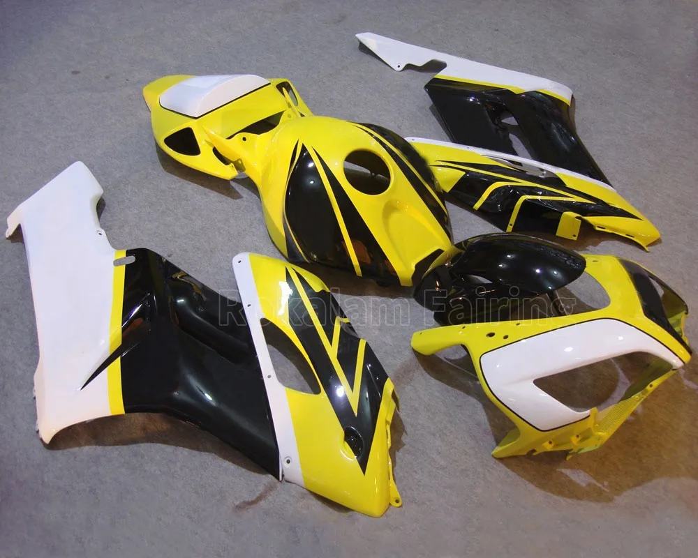 For Honda CBR1000RR 2004-2005 CBR 1000 RR 04 05 Yellow  Black Fire Flame Motorcycle Fairings (Injection Molding)
