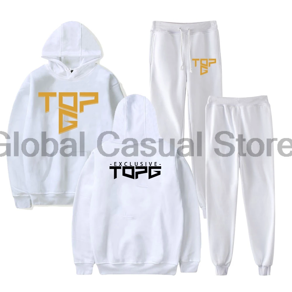 Andrew Tate Felpe con cappuccio Pantaloni da jogging Set da due pezzi Felpe + Pantaloni sportivi Donna Uomo Set di abiti alla moda