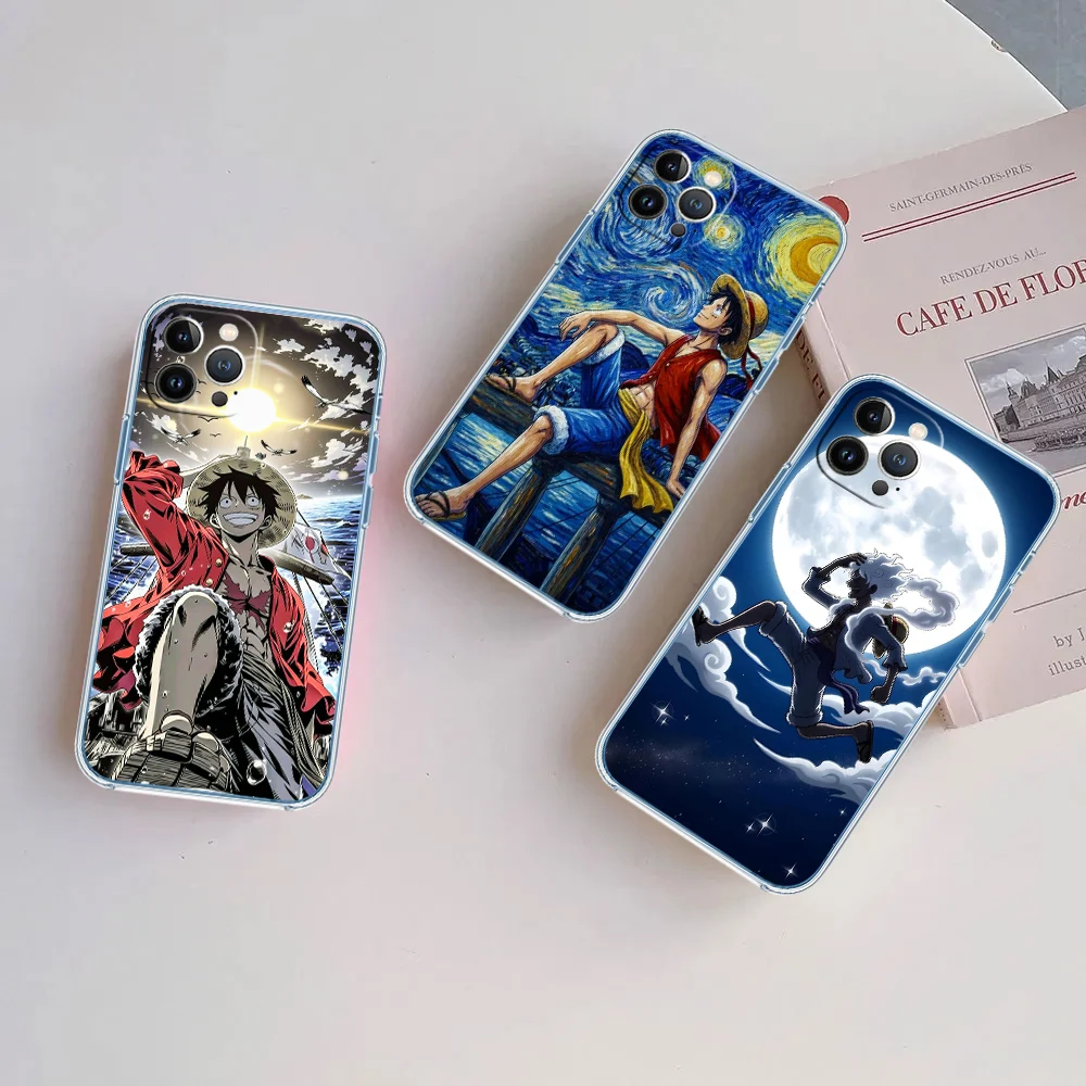 EY20 One Piece Luffy Transparent Phone Case for Motorola G40 G04 G05 One Ace Action  Fusion Plus Hyper Macro Vision Zoom view 5