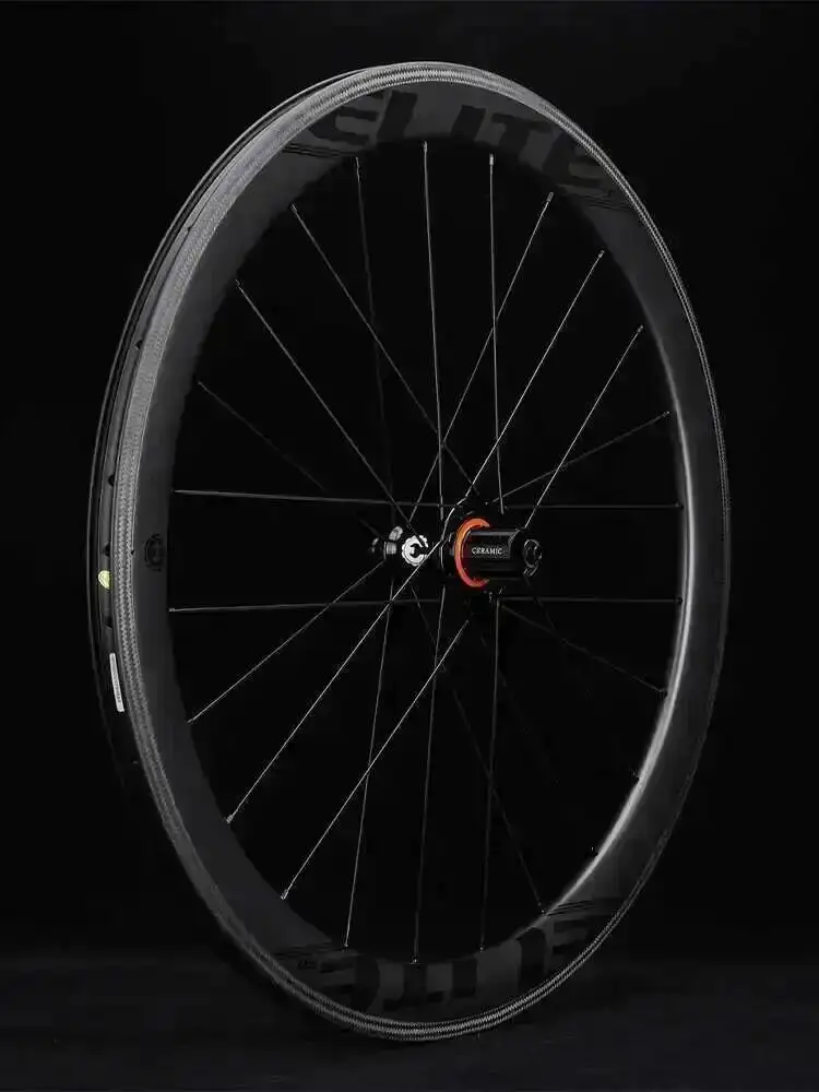 AliExpress NONE ELITEWHEELS PRO 700c Road Carbon Wheels  Clincher Tubeless For Cycling Wheelset Racing Wheels Ceramic Bearing 20-24H