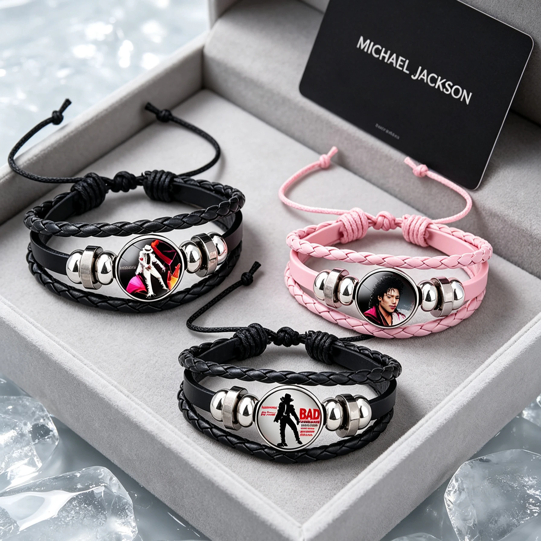 2026 new Michael Jackson cartoon anime bracelet, fashion accessories, decorations, children's birthday gifts