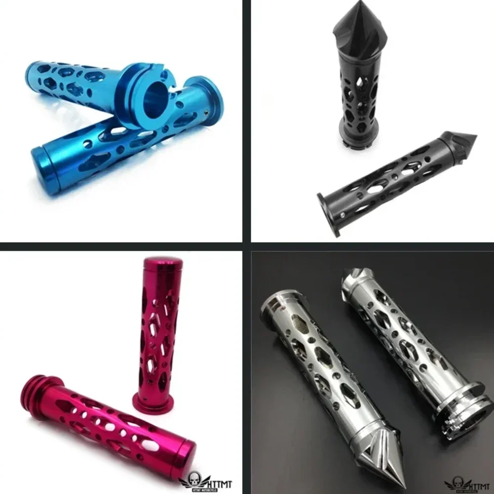 

Motorcycle Parts 7/8'' Hand Grips with Spike Bar Ends for Honda Kawasaki Ninja 250 500 ZX6 ZX7 Aftermarket CHROMED