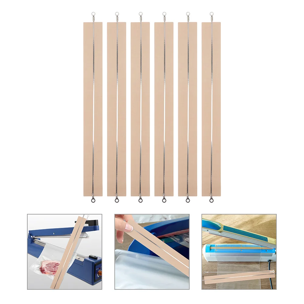6 Pcs Sealer Accessories Heat Machine Strips for The Gripper Tape Impulse Bags Sealants