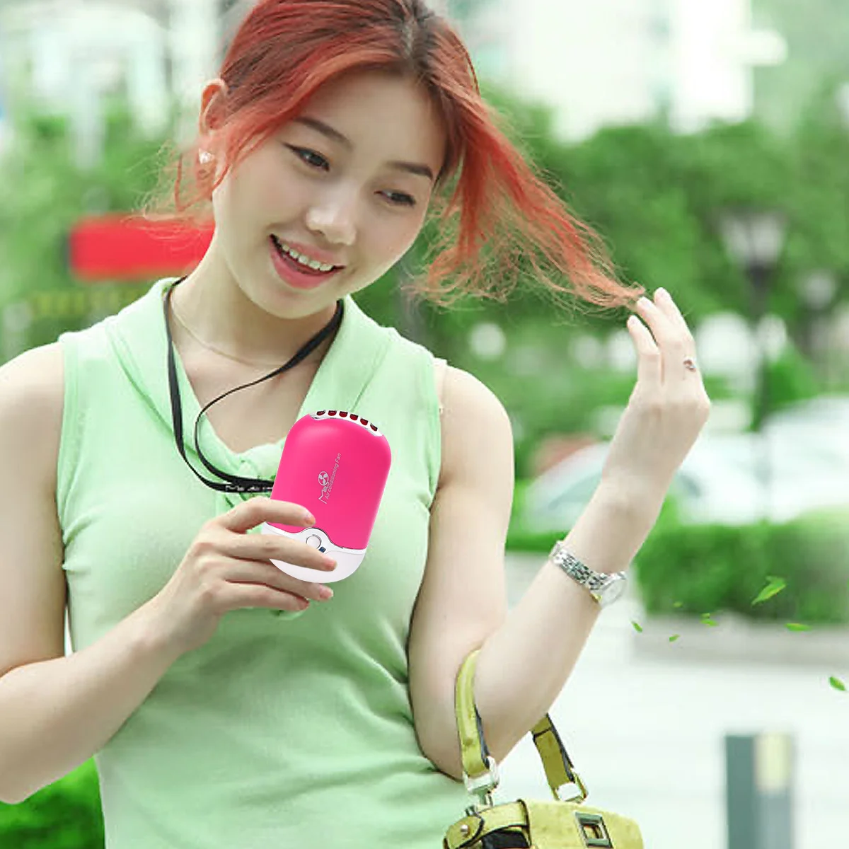 

Quick Dry Rechargeable Air Conditioning Blower Rose Red Air Conditioning Mini Usb Quick Dry Fan Mini Usb Fan