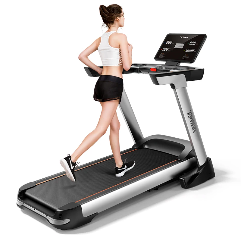 AC Motor Commercial Treadmill Touch Screen Light Commercial Treadmill Motorized Running Machine With FIT APP