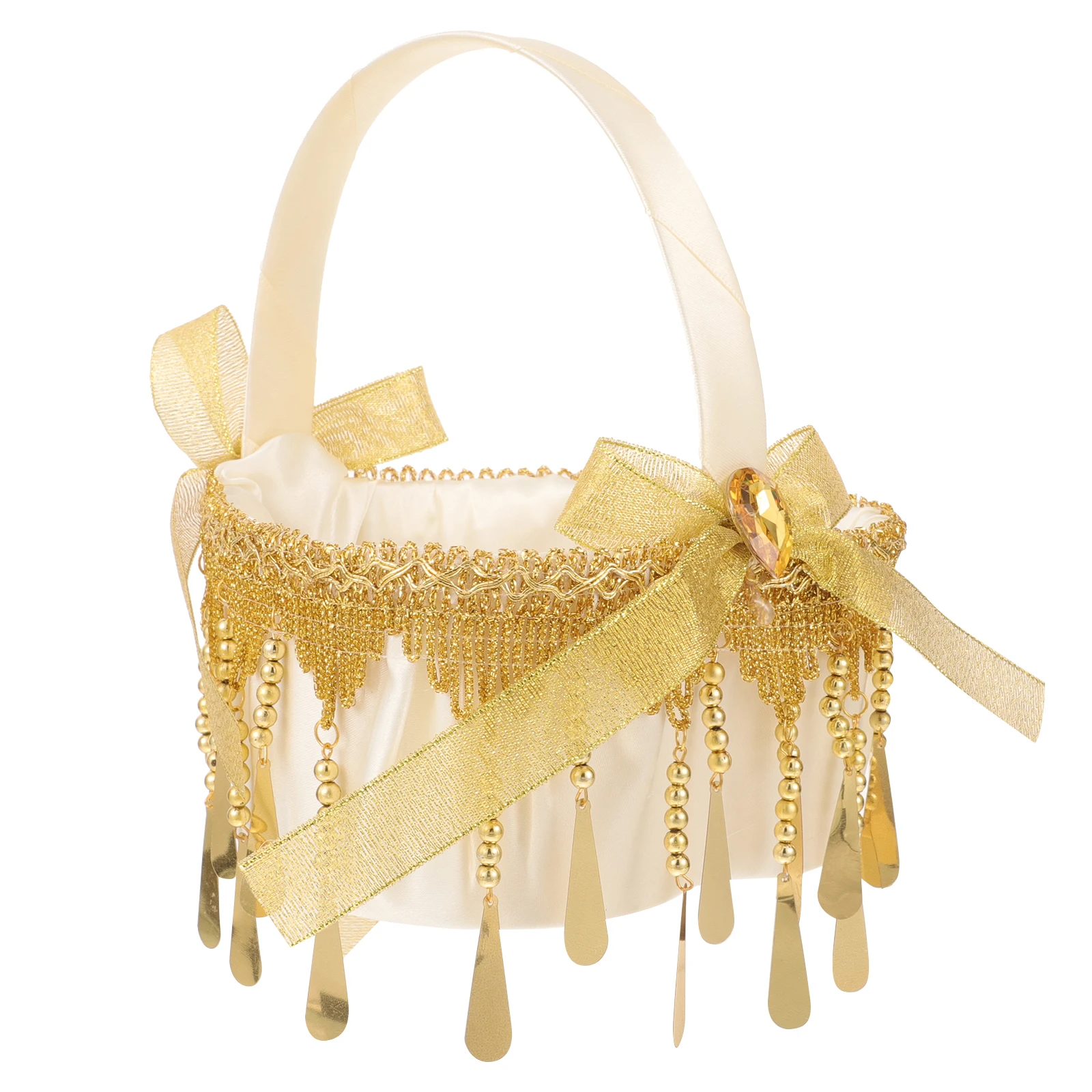 

Wedding Flower Basket Girls Baskets Woven Decor for Arrangement Decorate Weddings