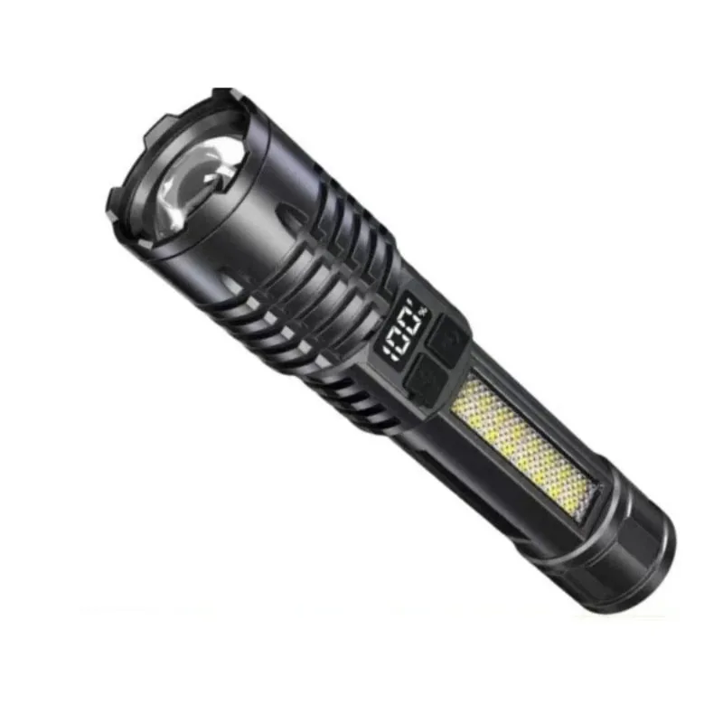 

High Power USB Rechargeable Flashlight Ultra Bright Digital Torch Light Camping Outdoor Flash Light Emergency Flashlights