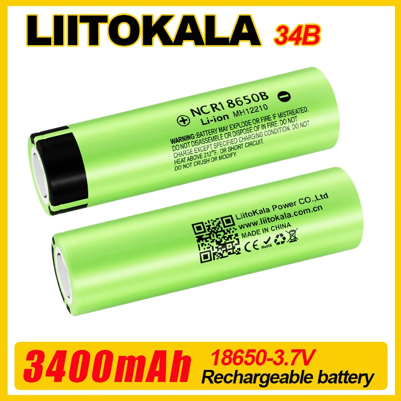 LiitoKala 100% nowa oryginalna bateria litowa NCR18650B 3.7v 3400 mah 18650 akumulator litowy