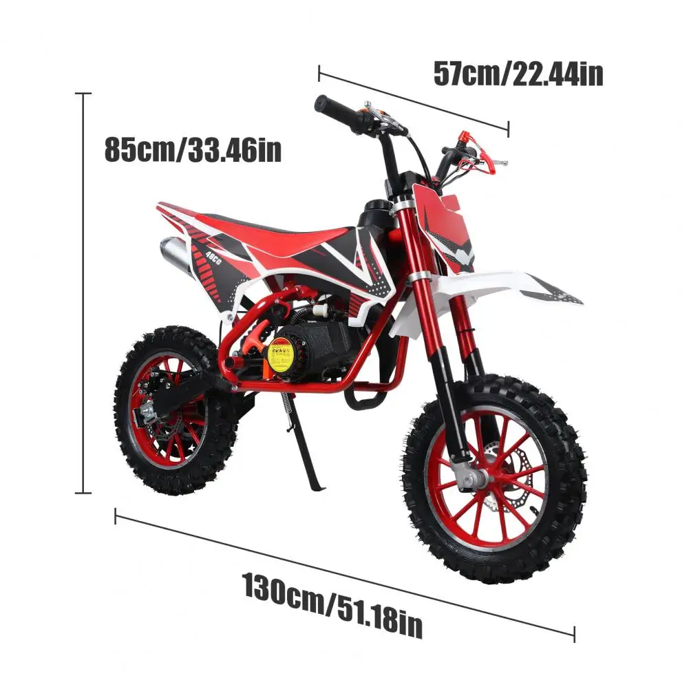 49cc 2-Stroke Kids Dirt Bike Gas Power Motorcycle Beach Off Road Mini Motorcycle Children Pocket Motorbike