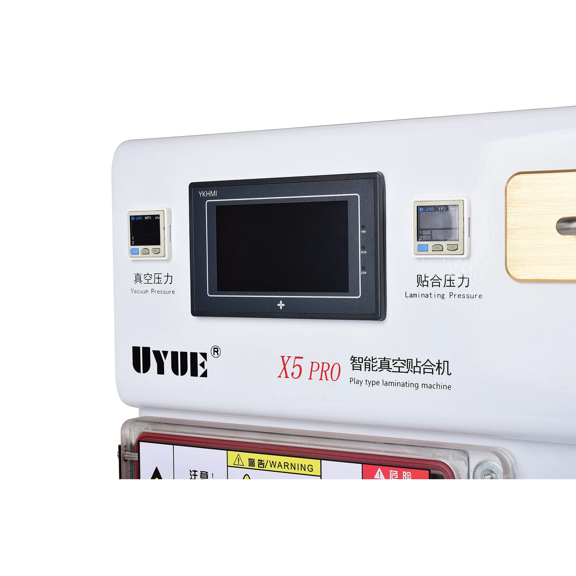 Machine de stratification OCA UYUE-X5-Pro avec dissolvant de bulles pour téléphone de 8 pouces, outil de réparation de stratification de verre LCD à écran incurvé/plat