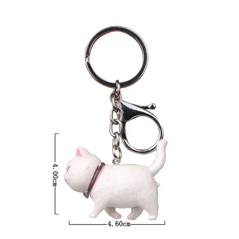 Cartoon Bow Cute Cat Keychain Bag Car Pendant Accessories Gift Creative Handmade Decoration image 3