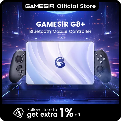​ ​ GameSir G8+ Bluetooth Gamepad Controlador de juegos con efecto Hall para Nintendo Switch 2, teléfonos Android, tabletas, iPhone, iPad, PC