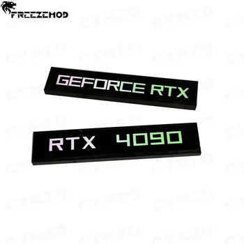 Painel de iluminação da placa de vídeo para rtx 4090 3090 3080,mod gtx rog 4070 4080 gpu placa lateral argb, lâmpada de fé do armário gamer aura sincronização