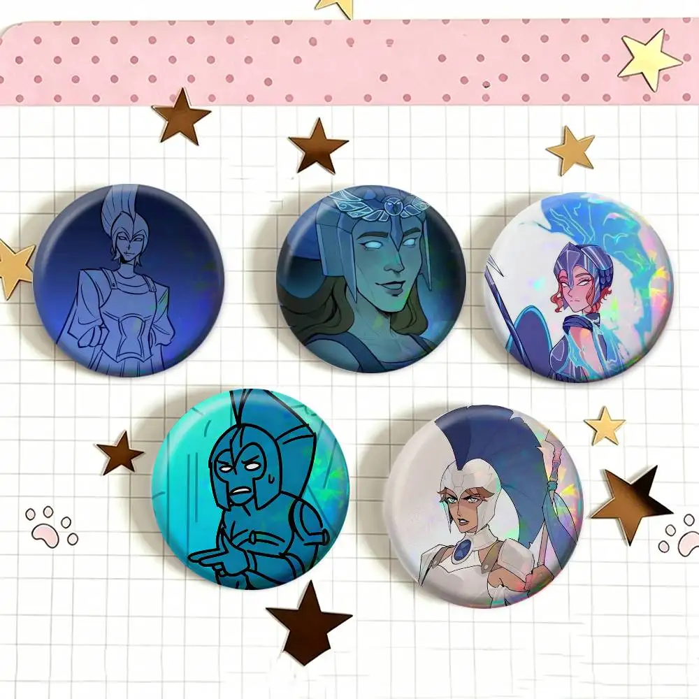For Athena E-Epic The Musical   Laser Badge Creative Pins Brooch for Bag Clothes Hat Decor Gifts Fans Collect