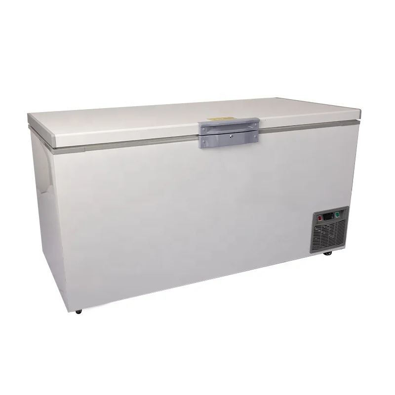 Freezer Horizontal de Grande Capacidade 695L com Refrigeração a Ar e Degelo Automático para Armazenamento de Atum Congelado e Frutos do Mar em Temperatura Ultrabaixa