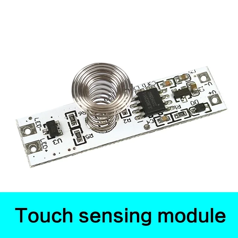 12V 24V Capacitive Touch Sensor Switch Coil Spring LED Dimmer On Off Light Switch Module for Smart Home LED Light Strip custom