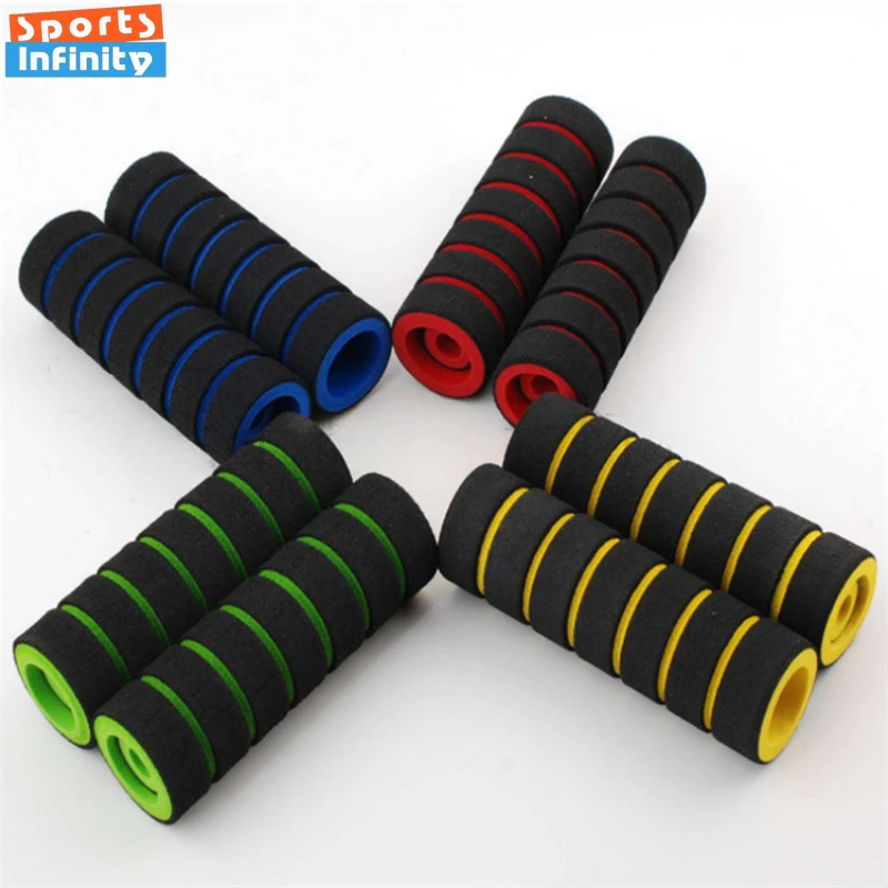 1 Pair 22cm Long Bicycle Sponge Handle Cover Horizontal Bar Pull Up Grip Sponge Foam Handle Bar for Fitness Cycling Accessories