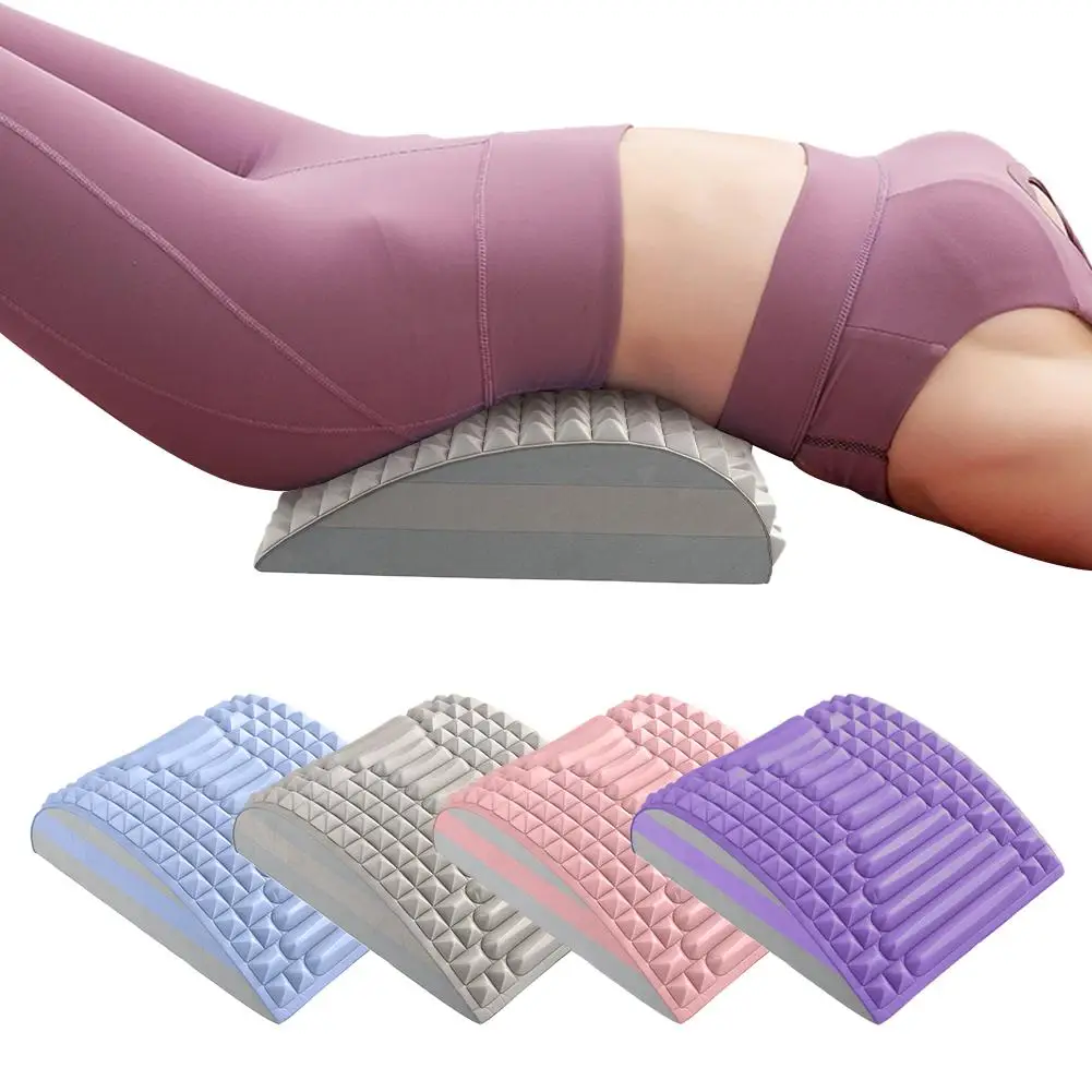 

Back Stretcher Pillow Neck Lumbar Support Massager For Neck Waist Back Pain Relief Spine Correction Muscles Relaxation Mass K5G6