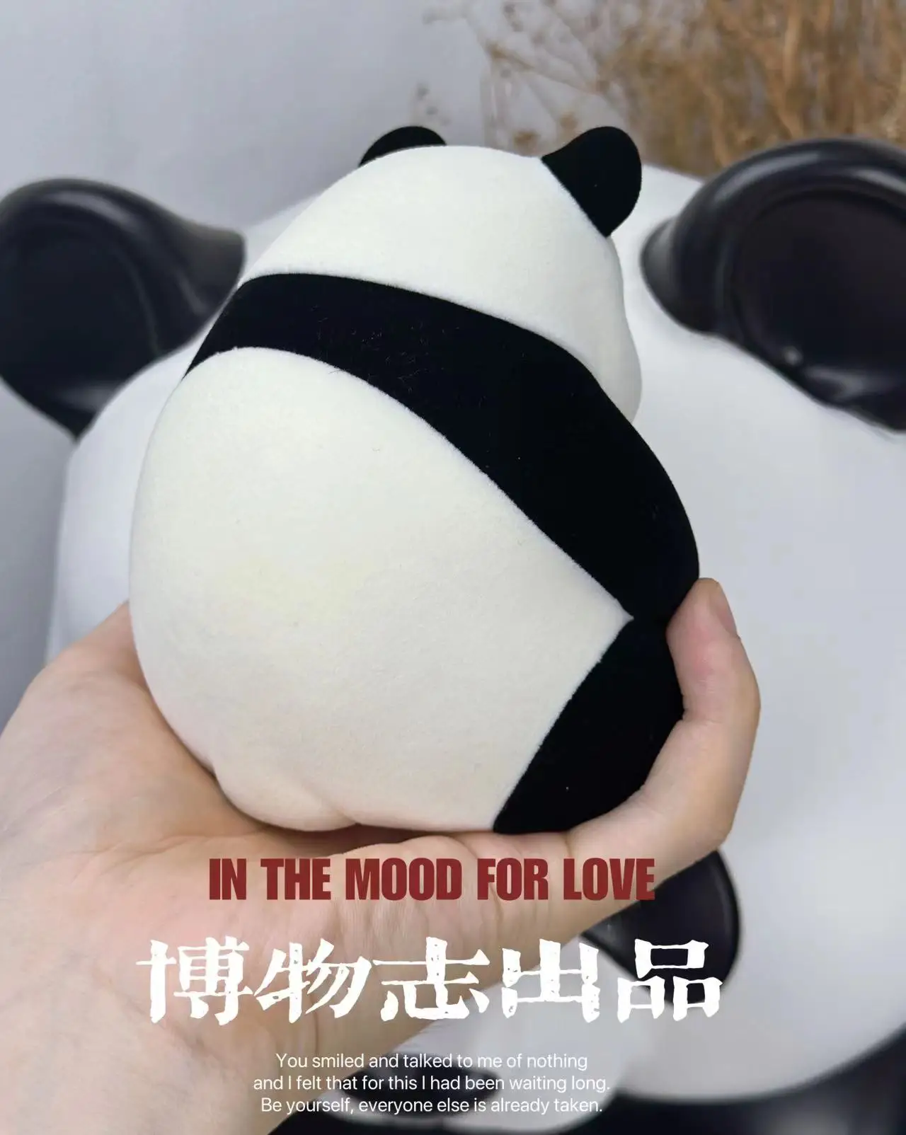 Giant Panda Weight Loss Diary, Flocking Version, Car Decoration, Fashion