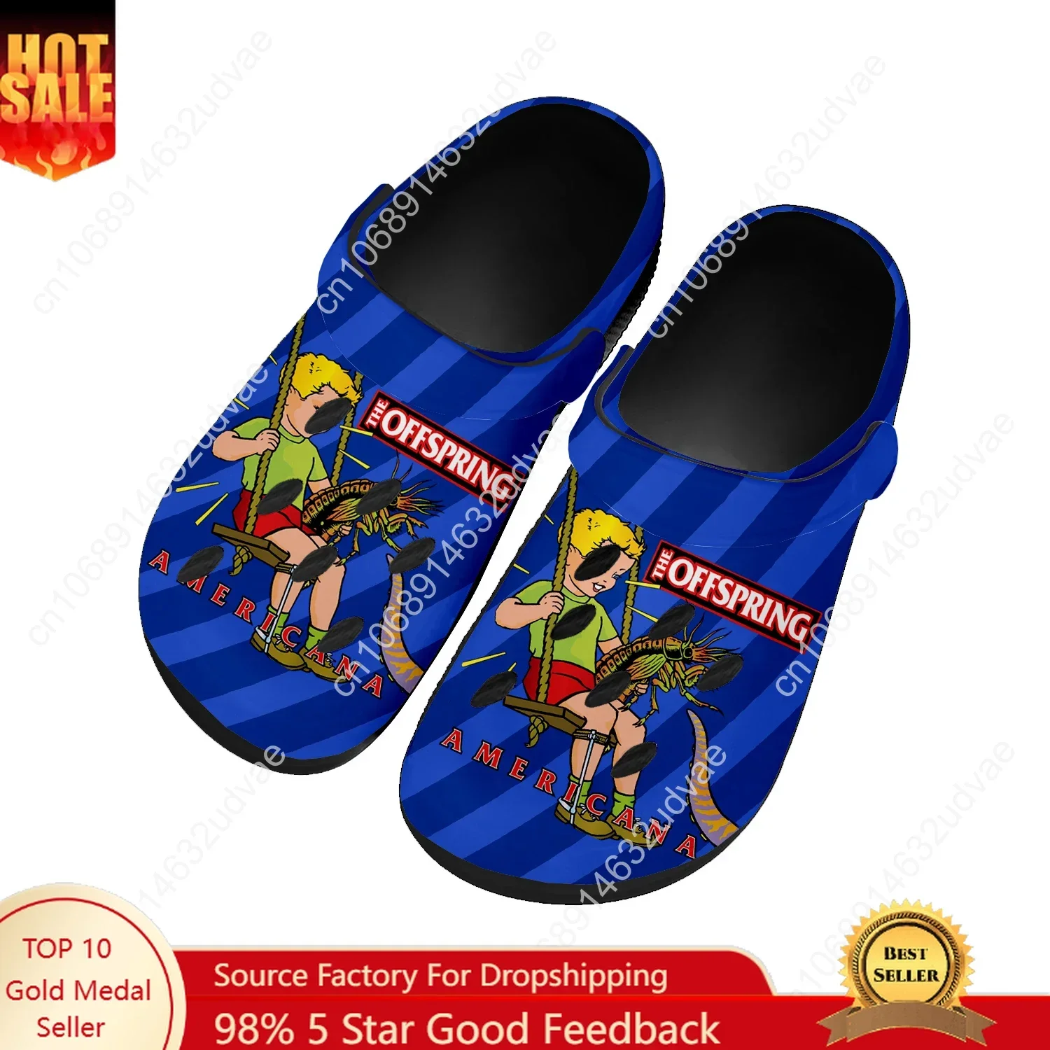 

The Offspring Water Shoes Mens Womens Comfortable Fashion Home Garden Clogs Customizd Sandals Beach Breathable Hole Slippers
