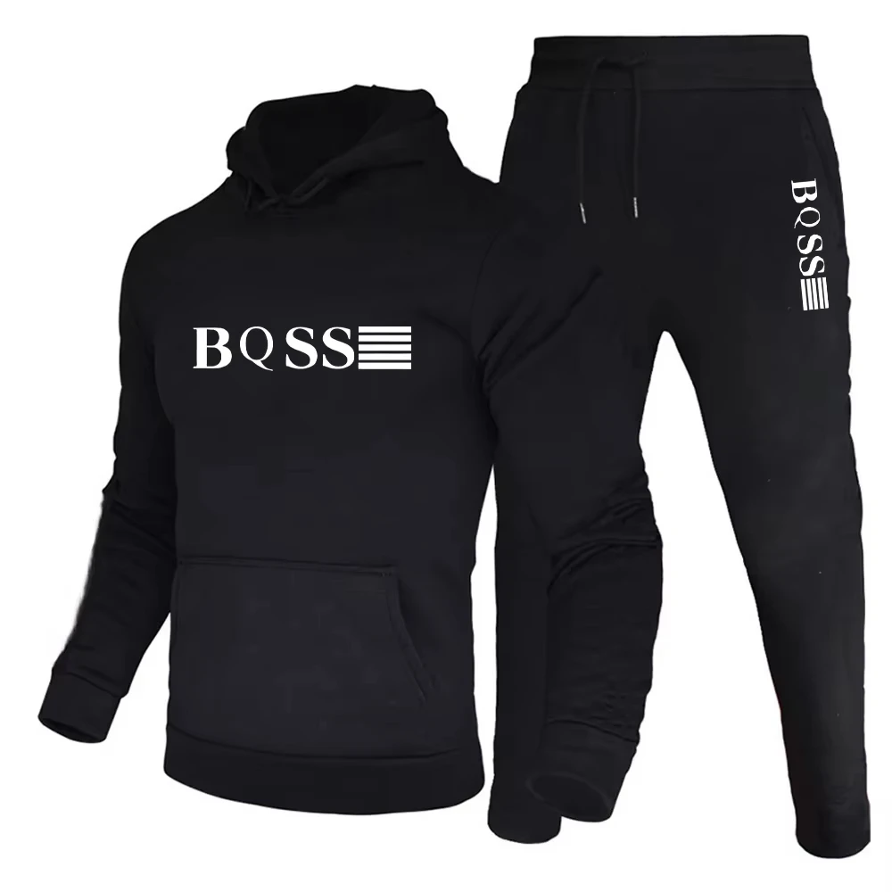 

Men Women Fashion Tracksuit Two Pieces Hoodies Sweatpants Casual Running Jogging Sports Outfit Daily Street Clothing Set
