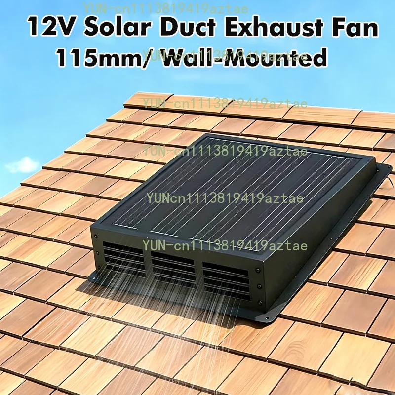 Solar Energy Saving Wall Mounted All in One Ventilator Universal Attic Pipe Container Roof Exhaust Fan