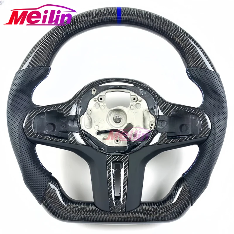 Geeignet für BMW 34567 Serie M2 M3 M4 X3 X4 X5 X6 G20 G30 Lenkrad Carbonfaser modifiziert G82 G80 mit beheiztem Lenkrad.