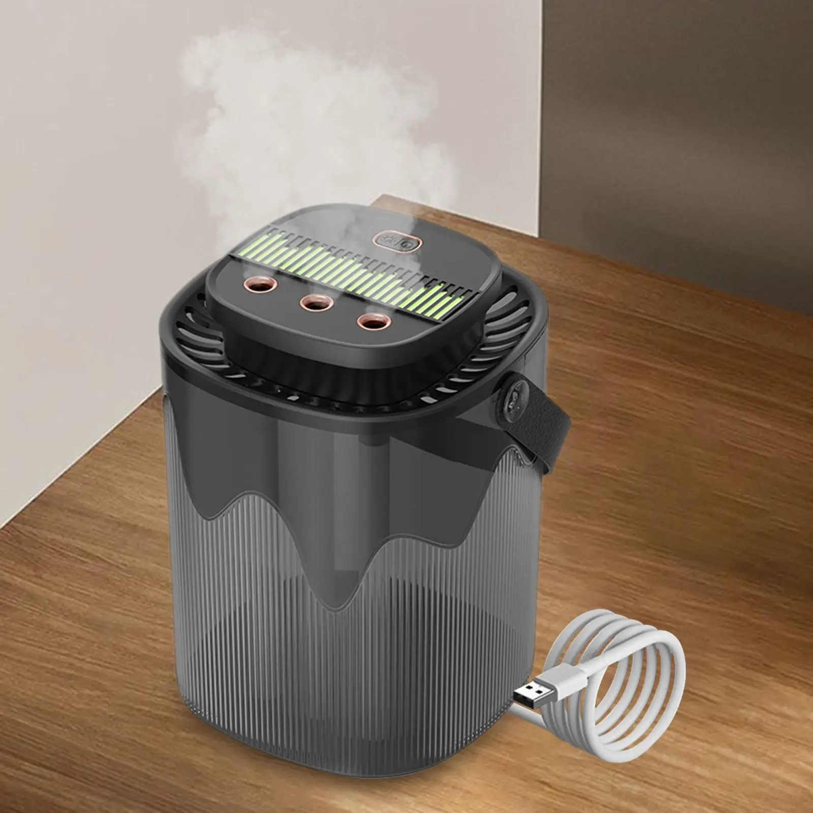 3L Humidifier USB with 3 Level Speed Setting Portable for Daily Use