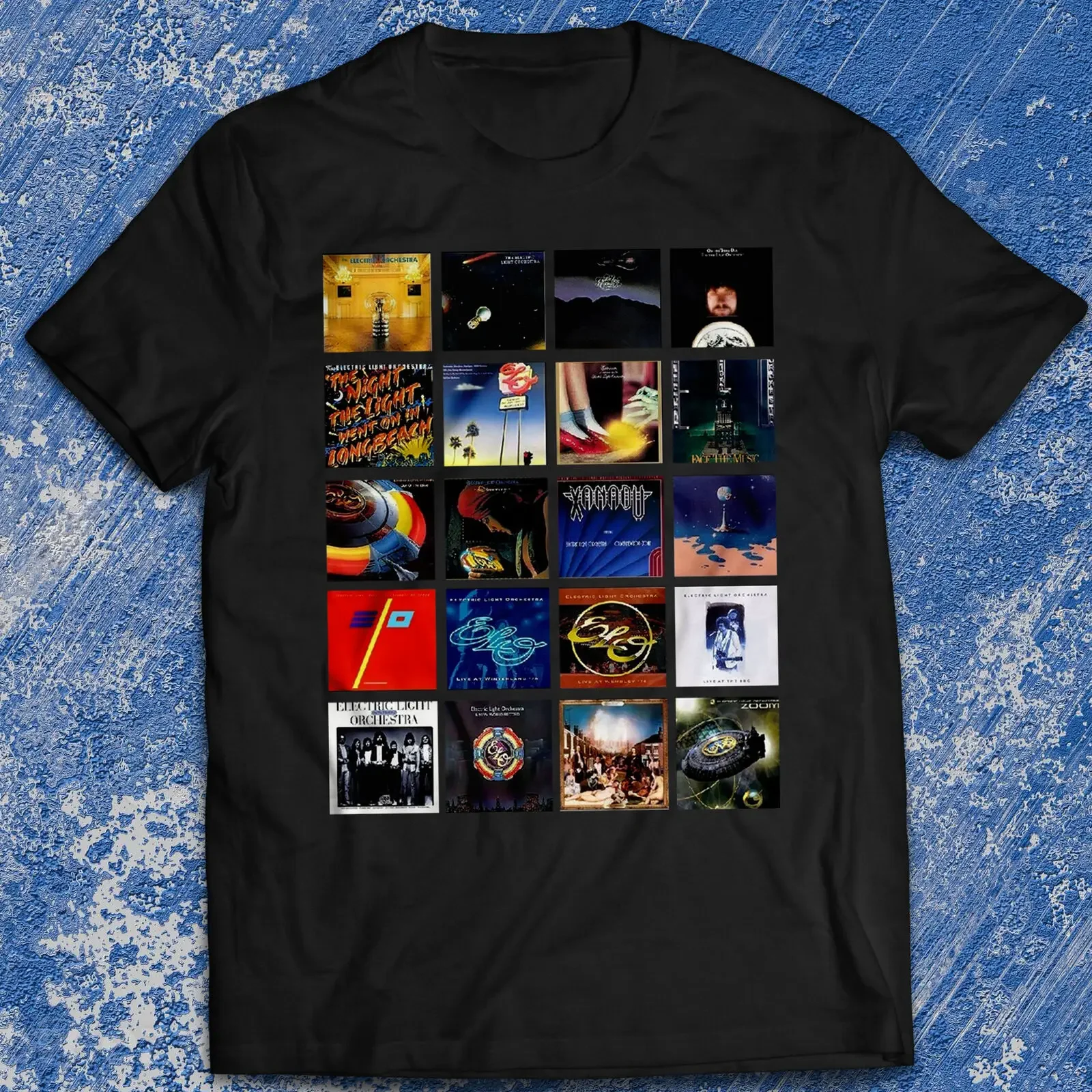 Rock Music T-Shirt Electric Light Orchestra Tee ELO Jeff Lynne Out of the Blue