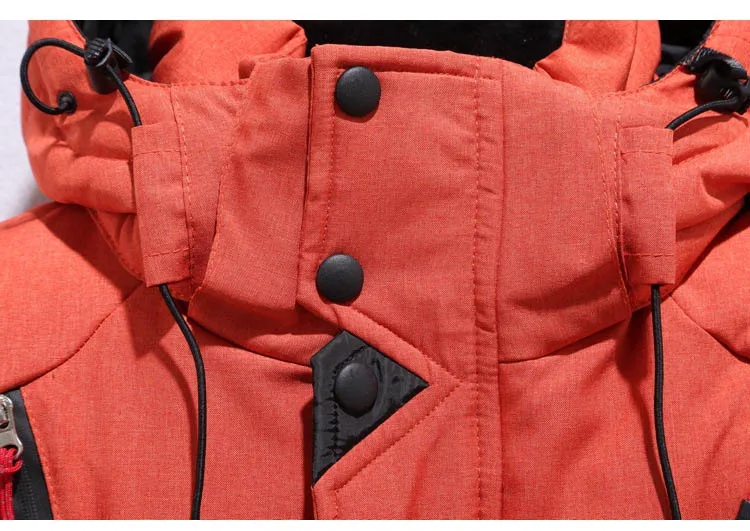 Men Down Jacket -20 Degree Winter Parkas Male White Duck Down Jacket Hooded Outdoor Thick Warm Padded Snow Coat Oversized M-4XL