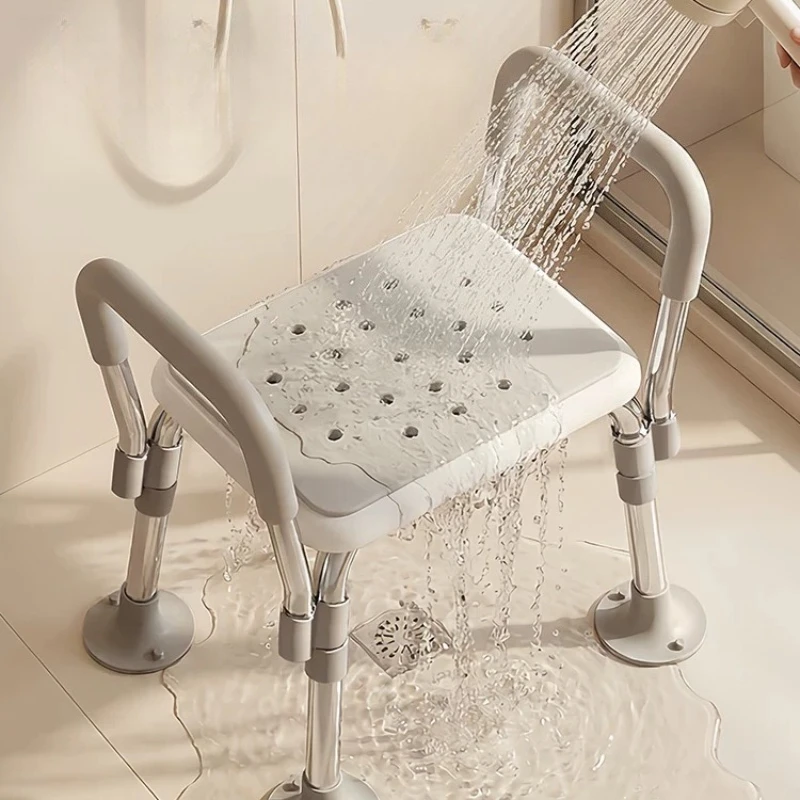 Clearance Adults Shower Chair Foot Accent Luxury Bathroom Shower Chair Ottomans Stainless Silla Ducha Adulto Furniture Home